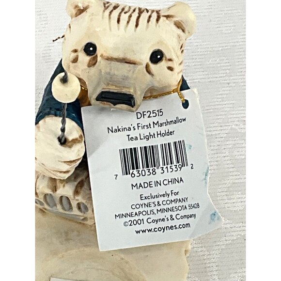 David Frykman Ice Cubs Polar Bear Nakina's First Marshmallow Tea Light Holder - Picture 5 of 8